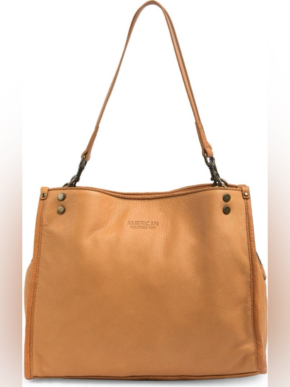American leather Lenox Leather Satchel in the color cafe latte smooth GUC
